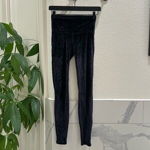 LULULEMON *SPECIAL EDITION* WUNDER LOUNGE VELVET HIGH-RISE LEGGINGS - GUC
